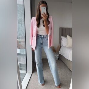 Zara High Rise Wide Leg Jeans